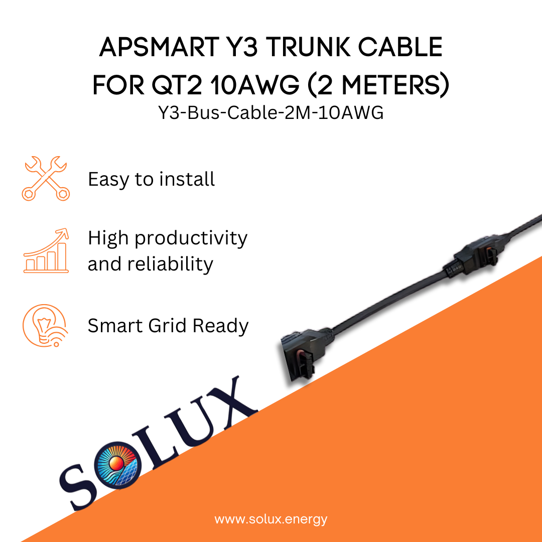 This is an image of APSmart Y3 Trunk cable for QT2 10AWG Cable (2 Meters)